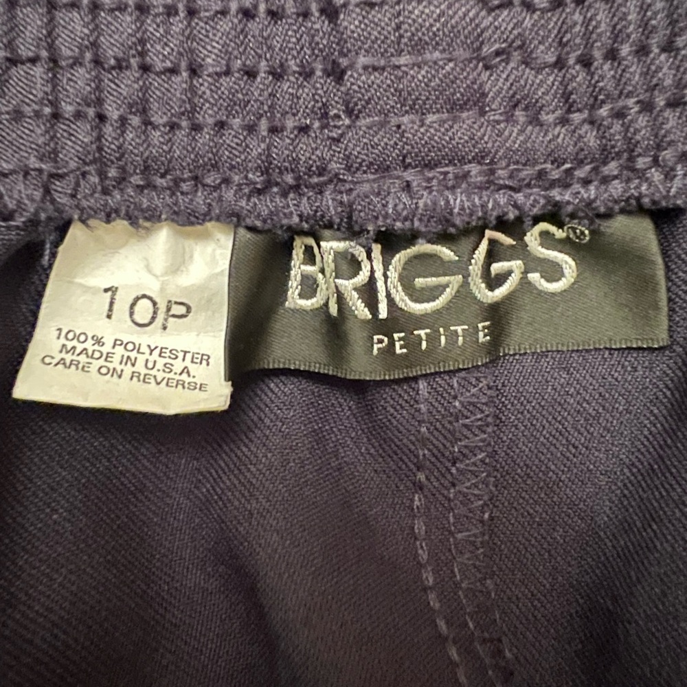 Briggs Preloved Classic Black A-Line Skirt Size 10Petite - Picture 6 of 6